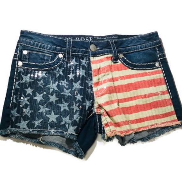 Knox Rose Pants - Size 6 - Knox Rose American Flag Festival Shorts